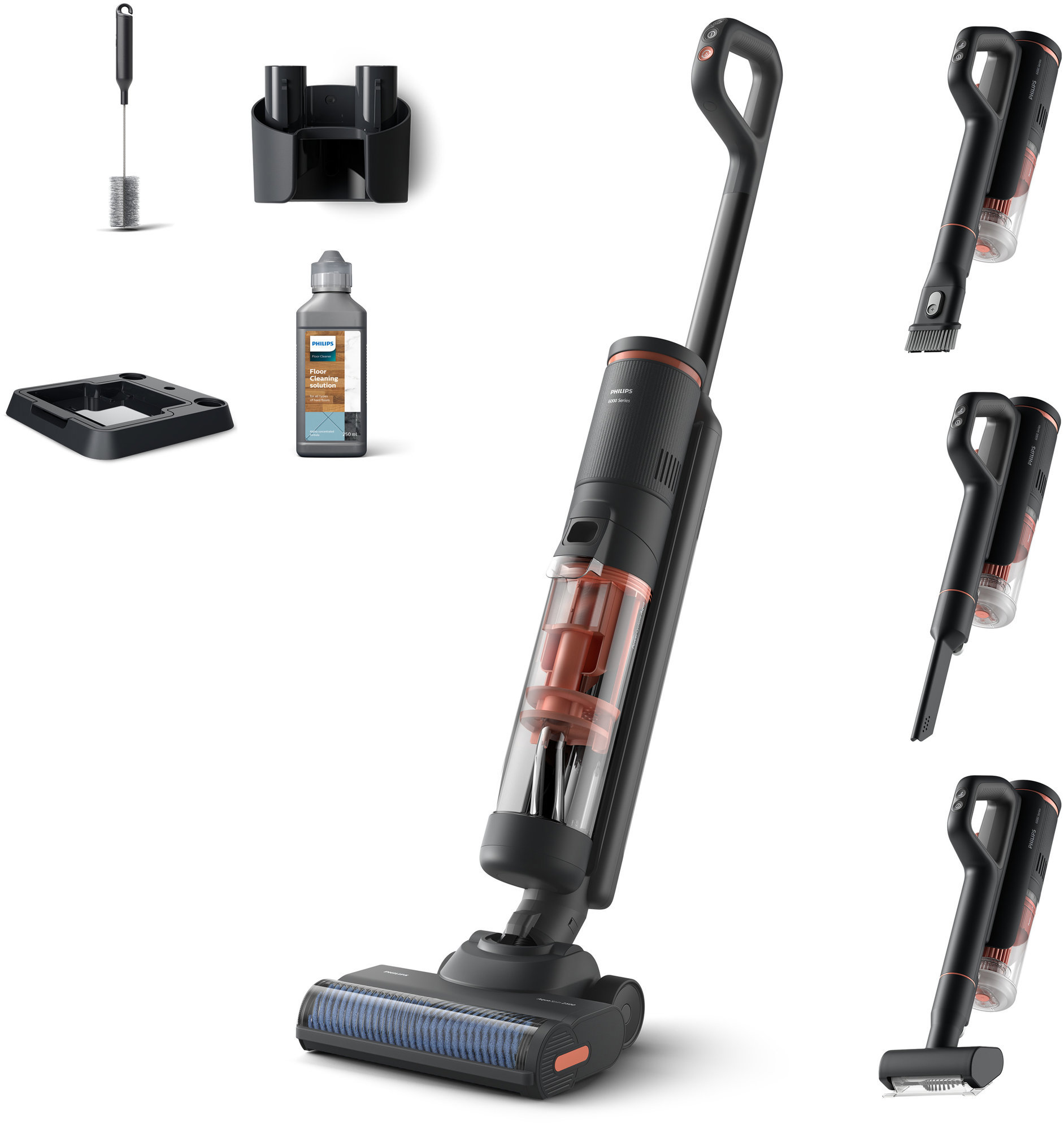 Philips 6000 Series Bezdrátový vysavač pro mokré a suché čištění 2V1 XW6264/11
