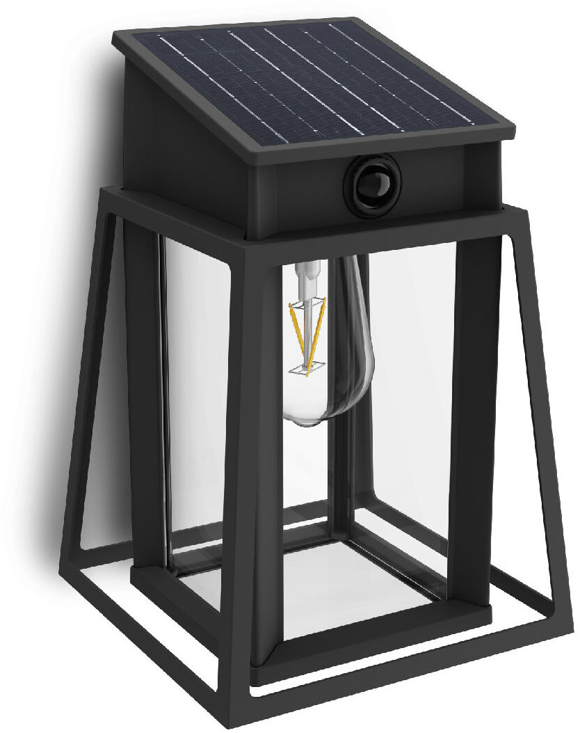 Philips Lysin UltraEfficient solární LED svítidlo se senzorem 3,2 W, 500 lm, 4000 K, IP44, hranaté,