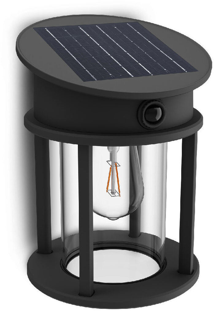 Philips Geri UltraEfficient solární LED svítidlo se senzorem 3,2 W, 500 lm, 2700 K, IP44, kulaté, an