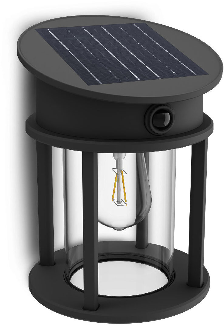 Philips Geri UltraEfficient solární LED svítidlo se senzorem 3,2 W, 500 lm, 4000 K, IP44, kulaté, an