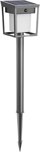 Philips Blaise solární LED sloupek se senzorem 1,5 W, 250/20 lm, 3000 K, IP44, hranatý, antracit