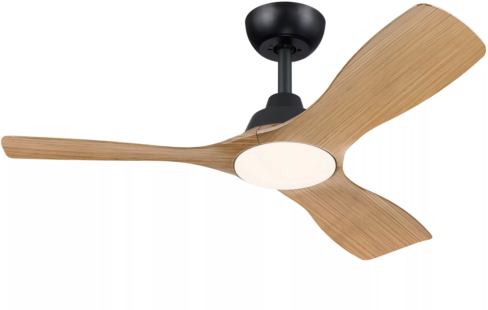 Philips Olas stropní ventilátor a svítidlo 30 W+24 W černá a dřevo
