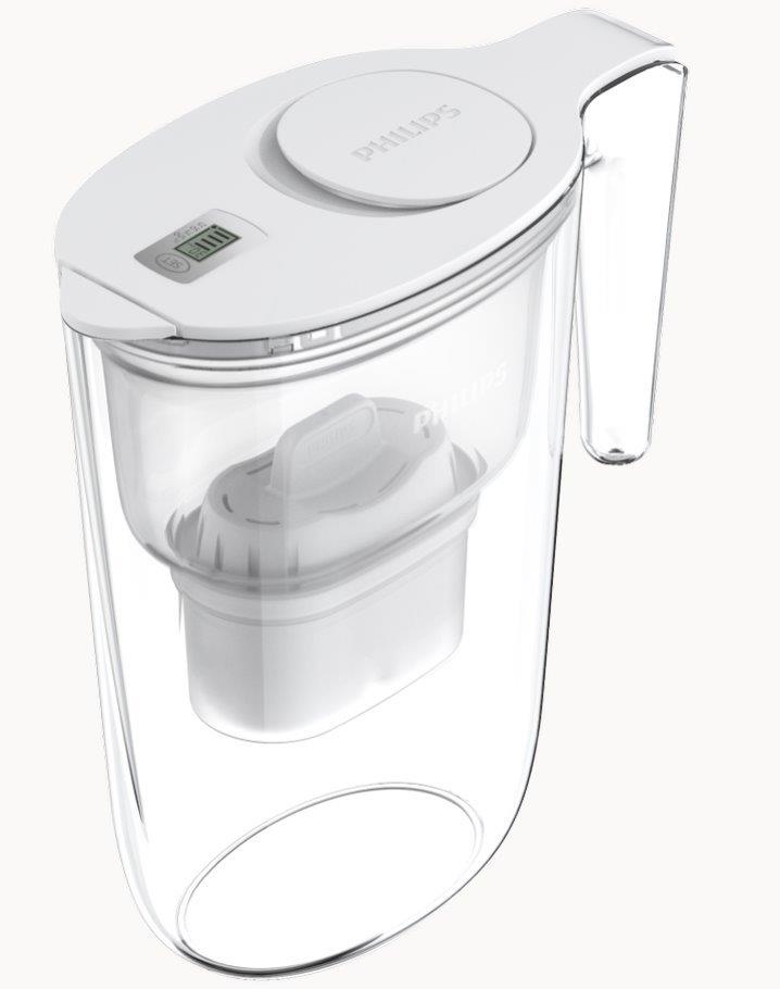 Philips AWP2933WHT Micro X-Clean Filtrační konvice 2,6 l s časovačem bílá + Filtry 3 ks
