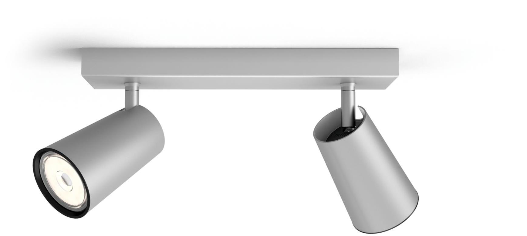 Philips Paisley bodové svítidlo 2 × GU10 5,5 W, bez zdroje, IP20, hliníkové