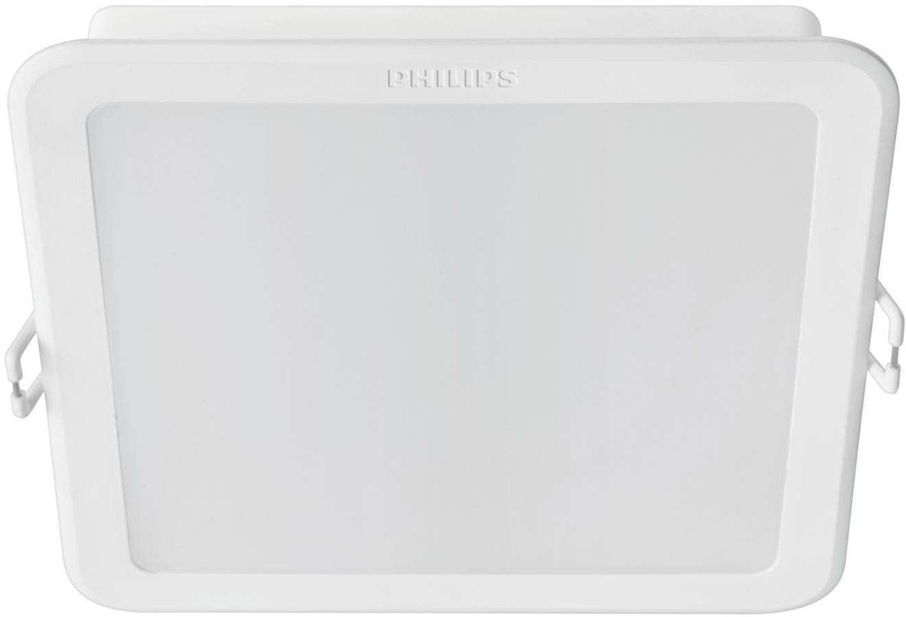 Philips Meson podhledové LED svítidlo 12,5 W, 900 lm, 3000 K, 14 cm, hranaté IP20, bílé