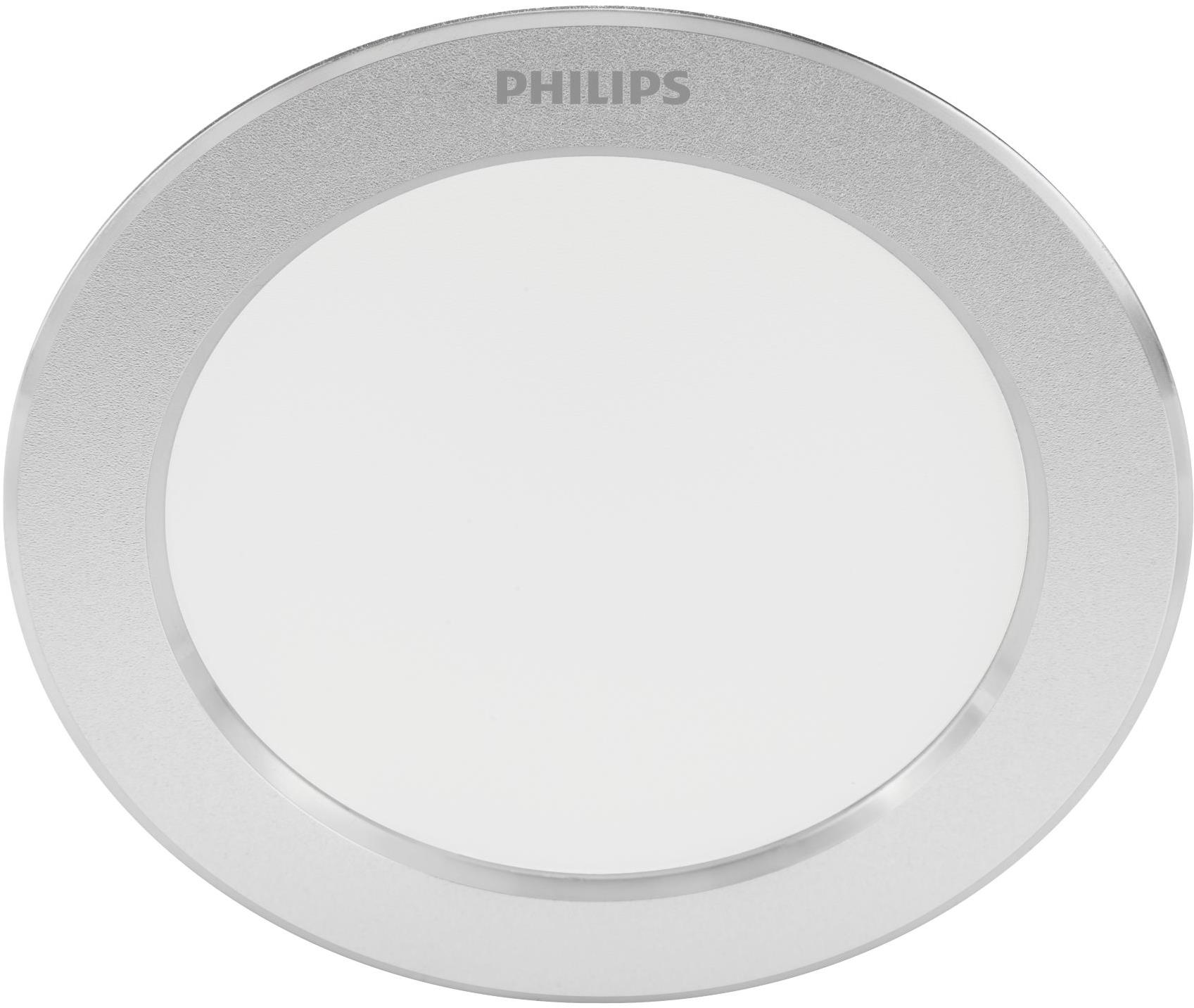 Philips DIAMOND podhledové LED svítidlo 3,5 W, 300 lm, 2700 K, 9,5 cm, kulaté, IP20, stříbrné