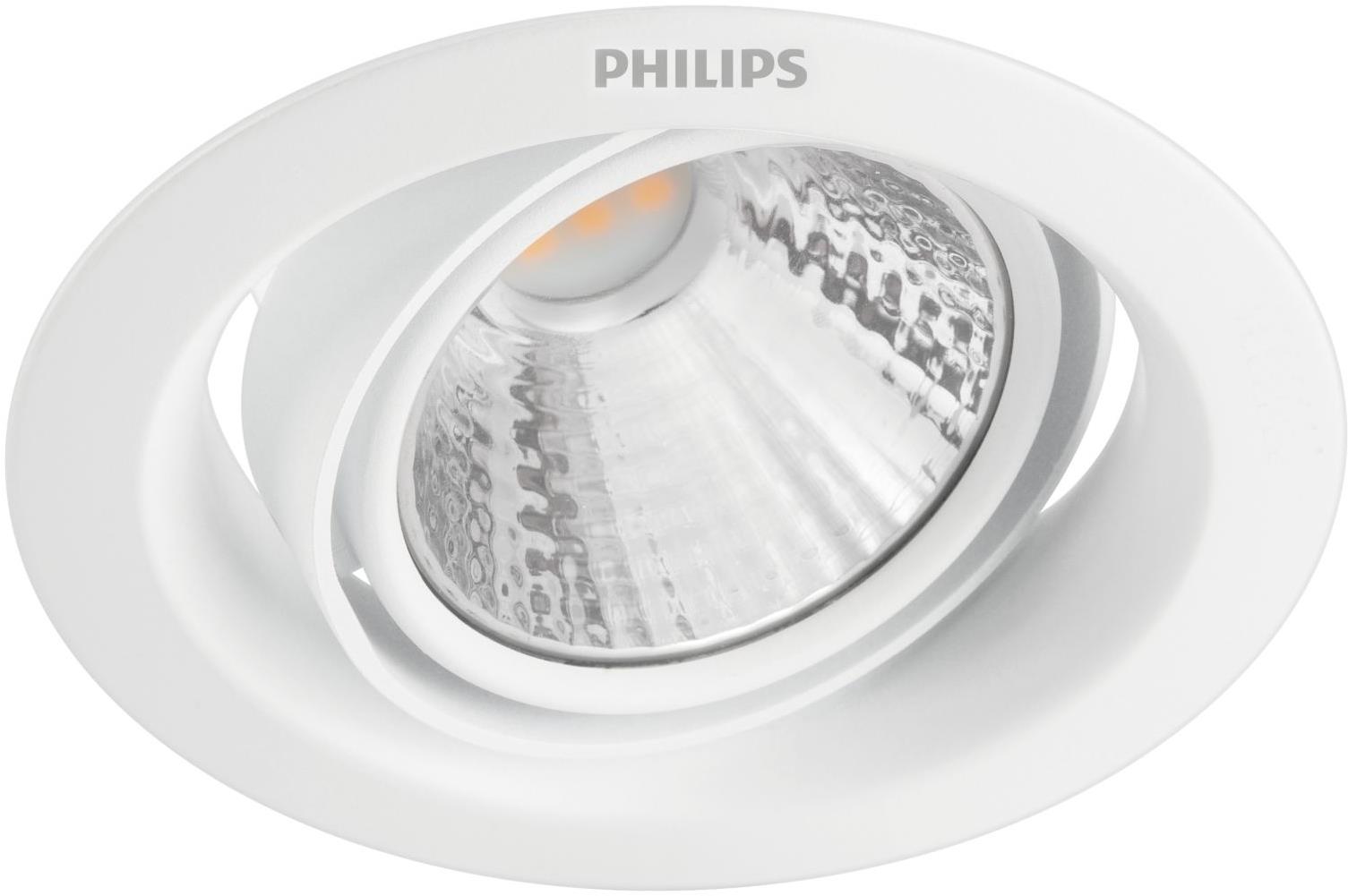 Philips Pomeron podhledové LED svítidlo 1 × 5 W, 350 lm, 4000 K, krokově stmívatelné, IP20, bílé