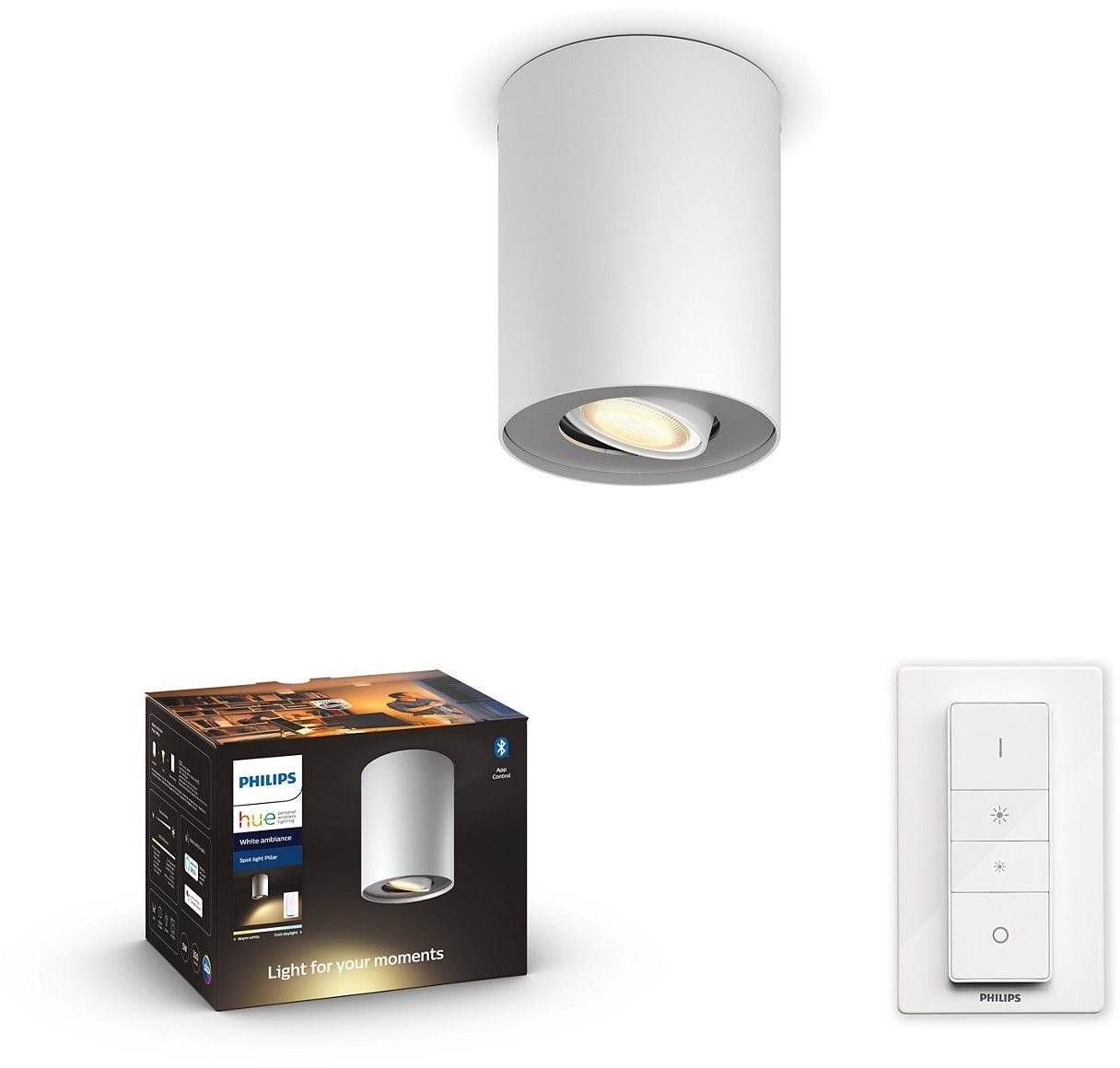 Philips Hue White Ambiance Pillar Hue single spot white 1x5W 2 30V