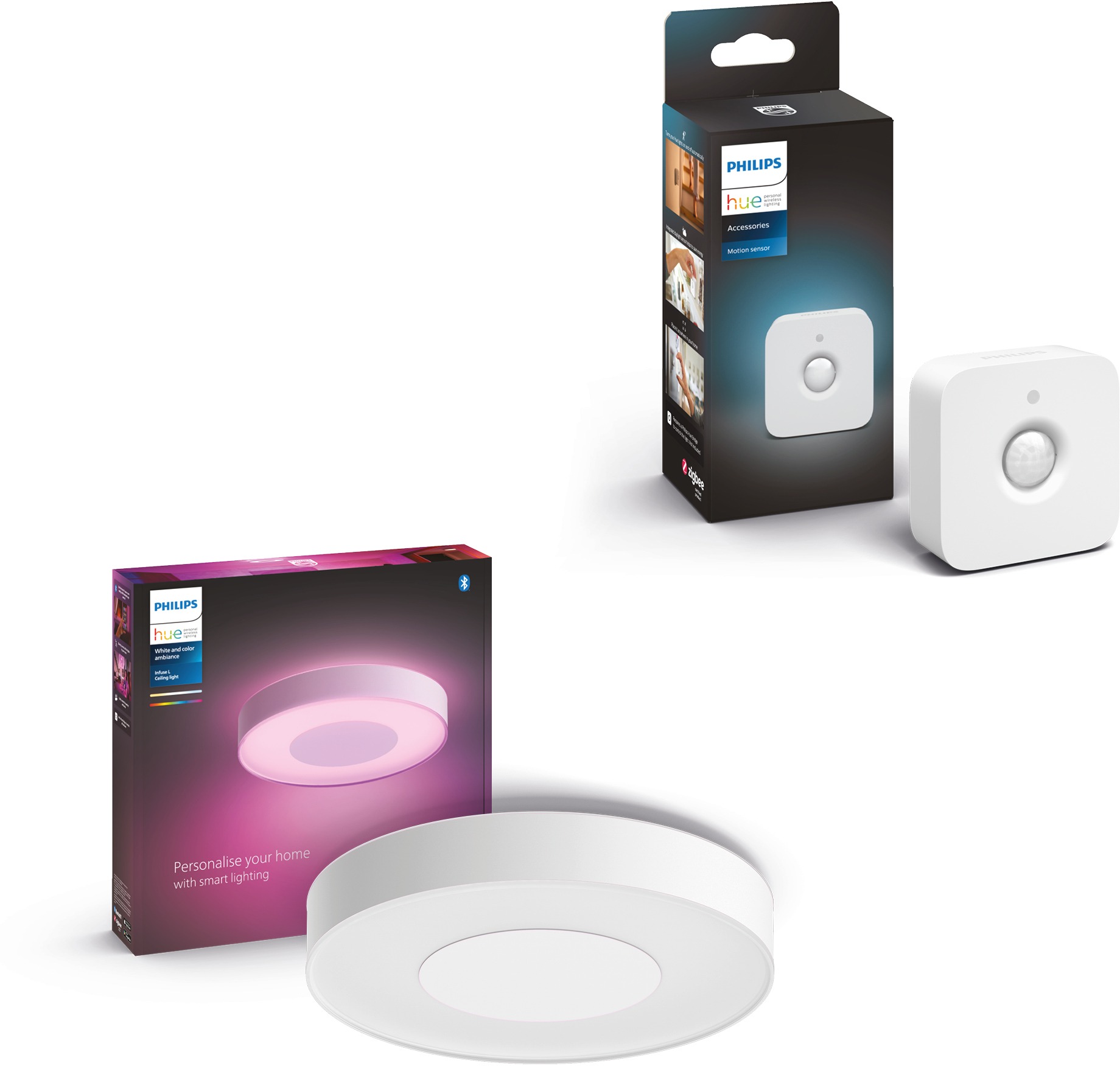 Philips Hue Infuse L stropní bílé + Hue Motion Sensor
