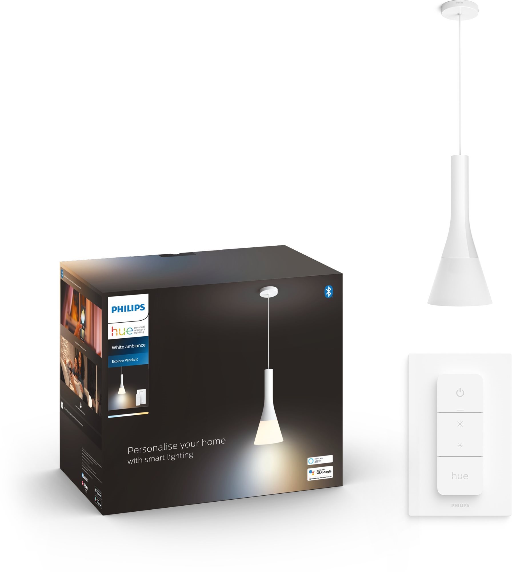 Philips Hue Explore závěsné bílé