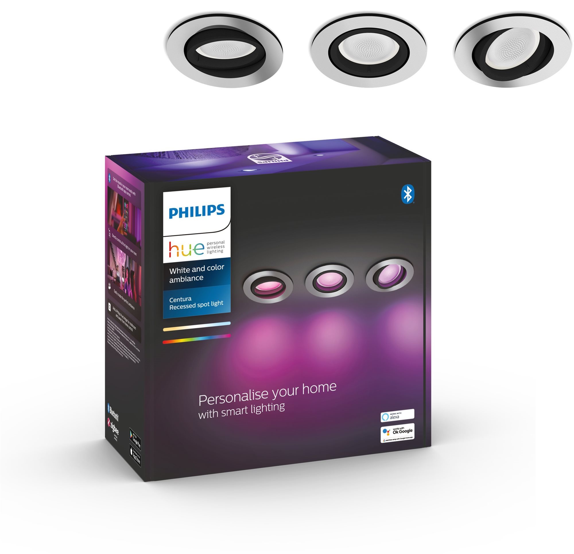 Philips Hue Centura hliník 3ks