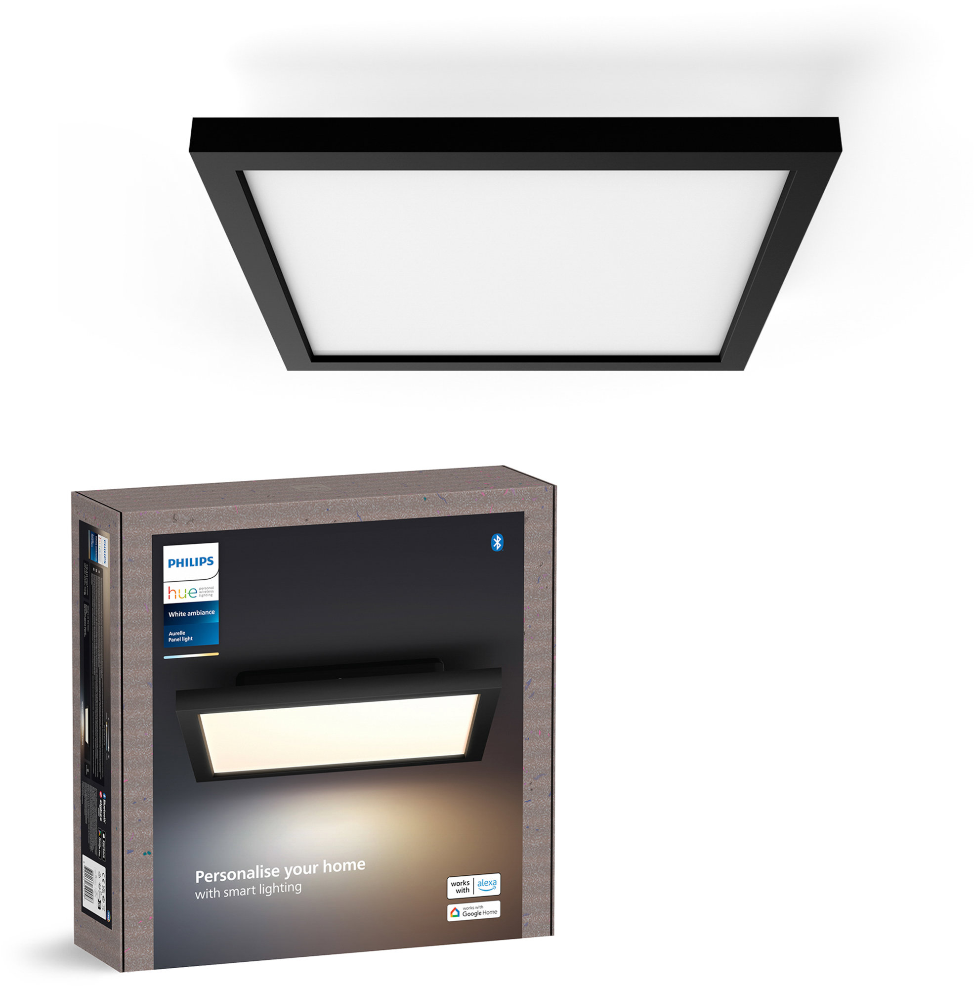 Philips Hue Aurelle Panel SQ S black