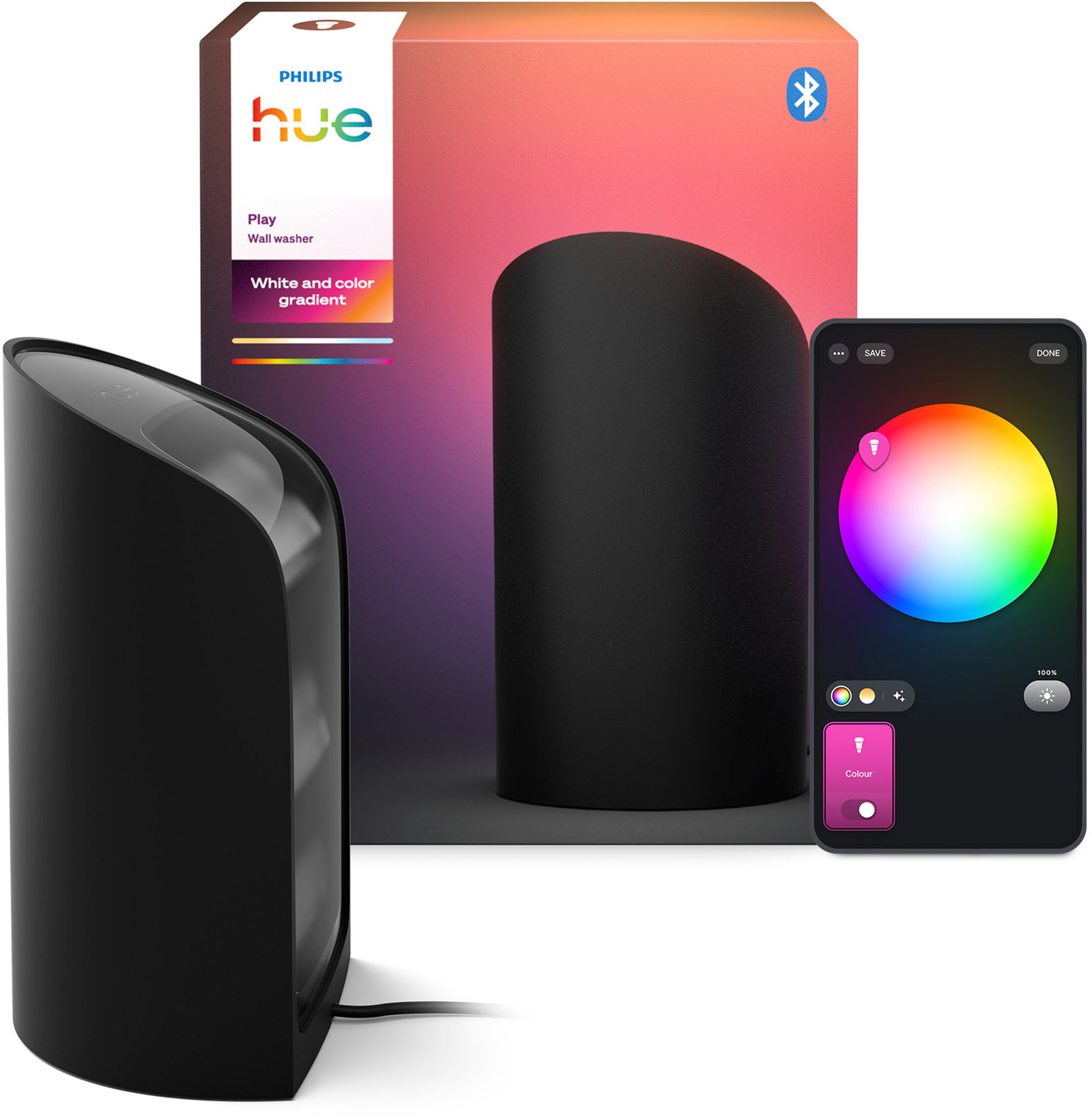 Philips Hue Wall washer, černá