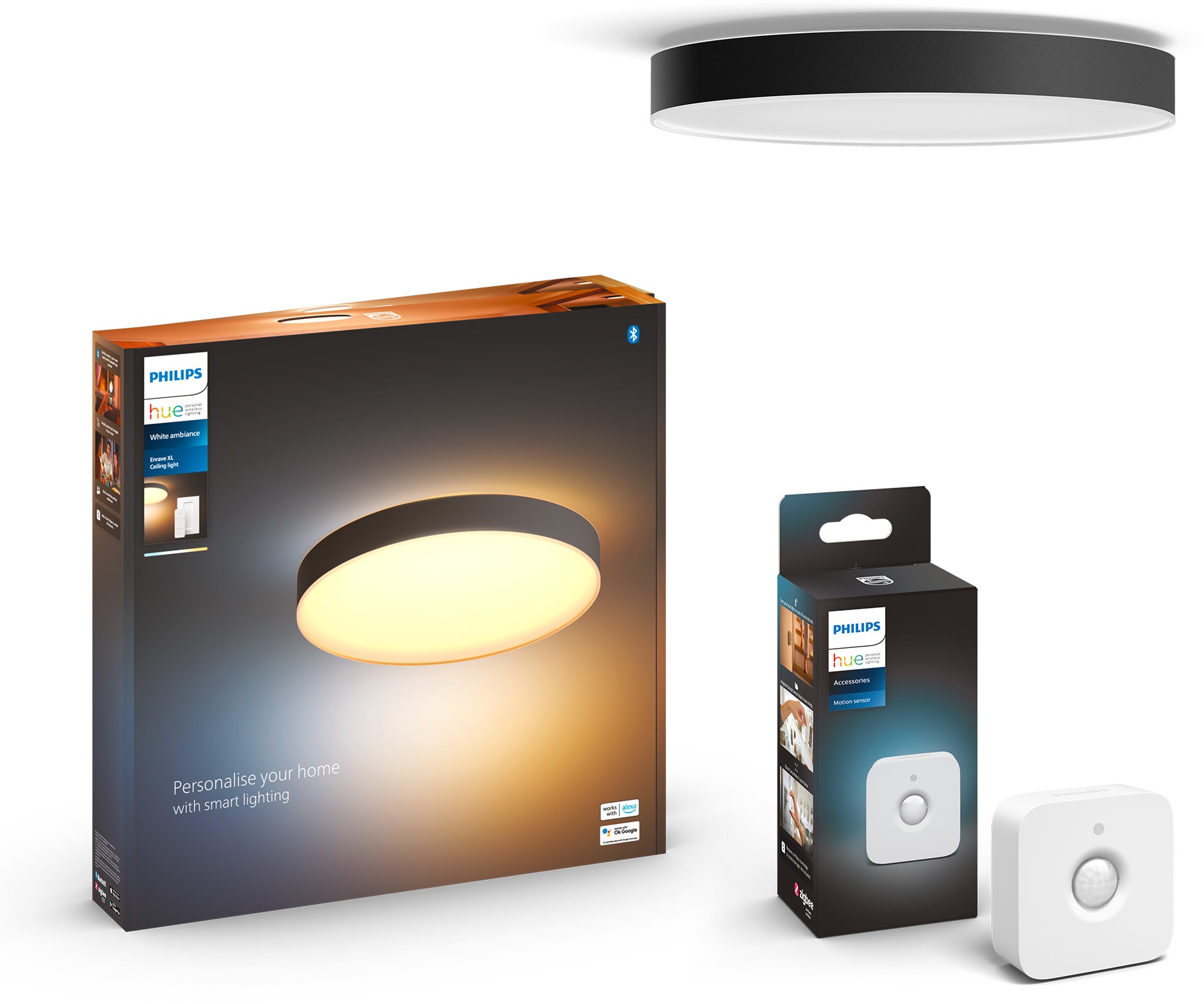 Philips Hue Enrave XL černá + Philips Hue Motion Sensor