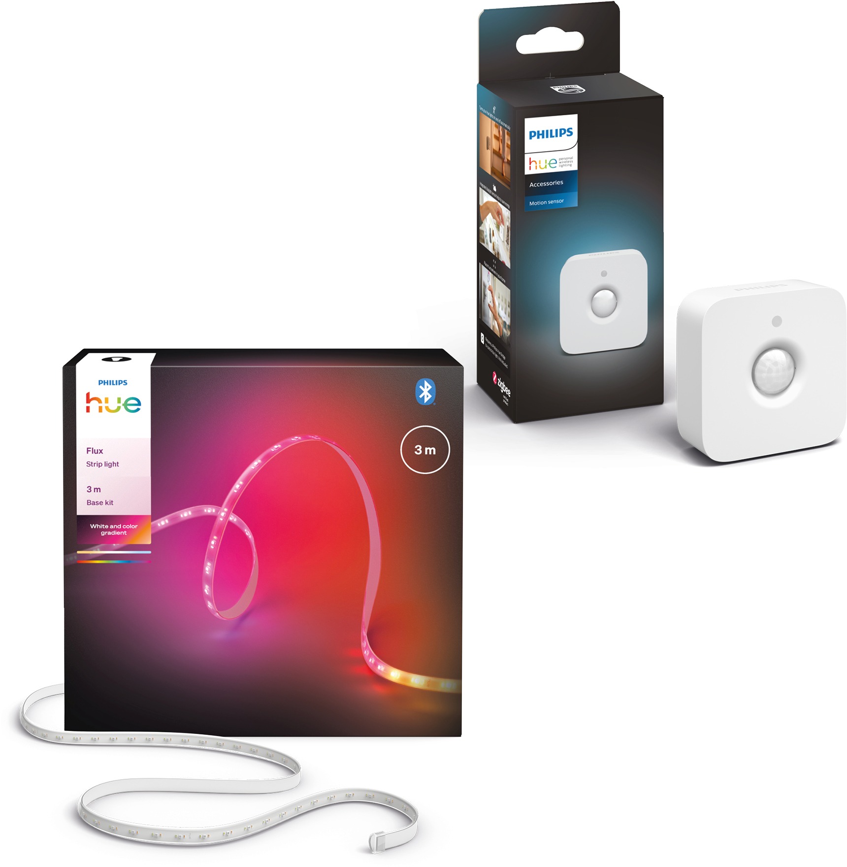 Philips Hue Flux strip light 3 m + Hue Motion Sensor