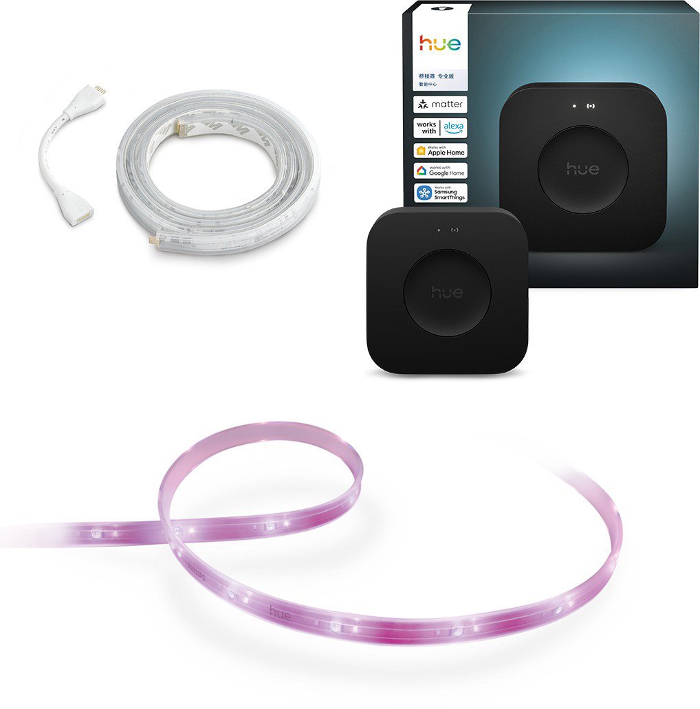Philips Hue Bridge Pro + Philips Hue LightStrip Plus v4 + Philips Hue LightStrip Plus v4 extension
