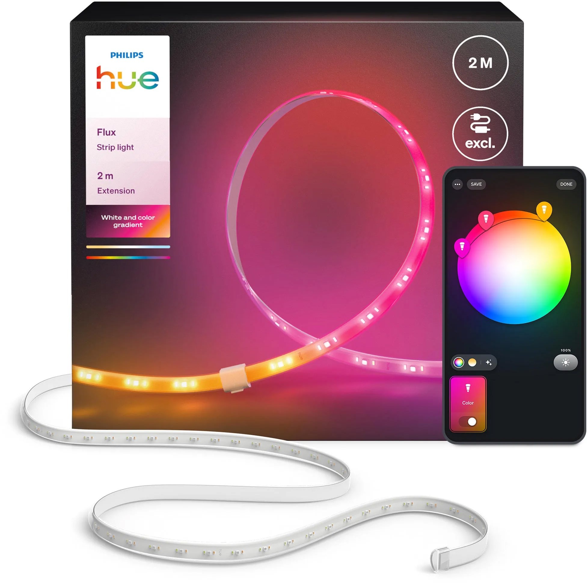 Philips Hue Flux Strip Light Extension 2 m
