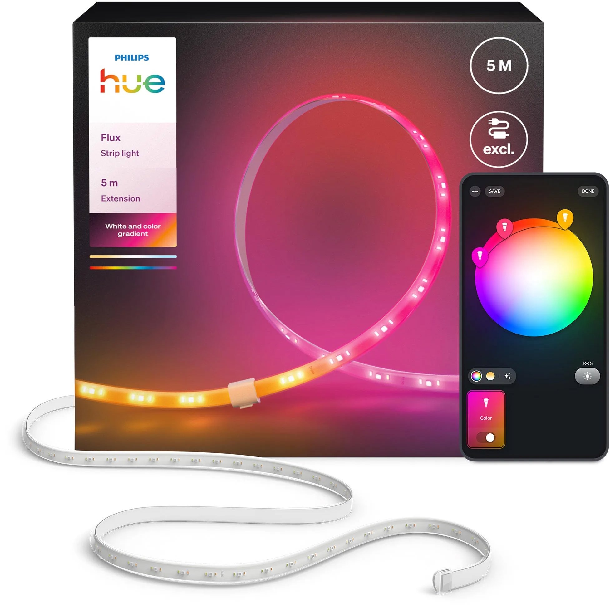 Philips Hue Flux Strip Light Extension 5 m