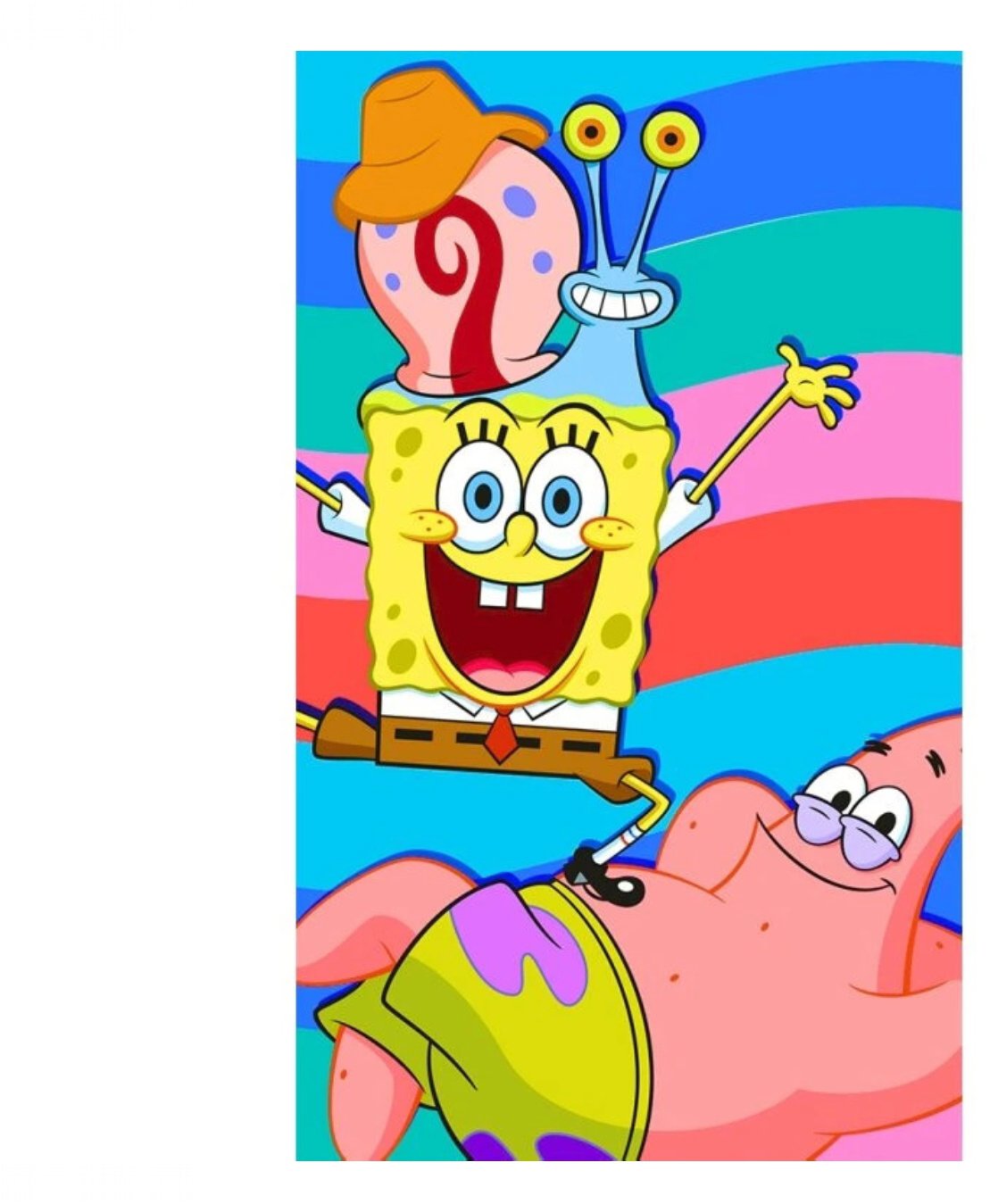 Carbotex Dětský ručník Sponge Bob s Patrickem a Garym 30 × 50 cm