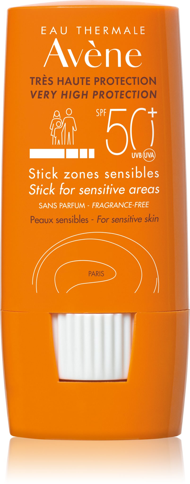 AVENE Tyčinka na citlivá místa SPF 50+ pro citlivou pleť 8 g
