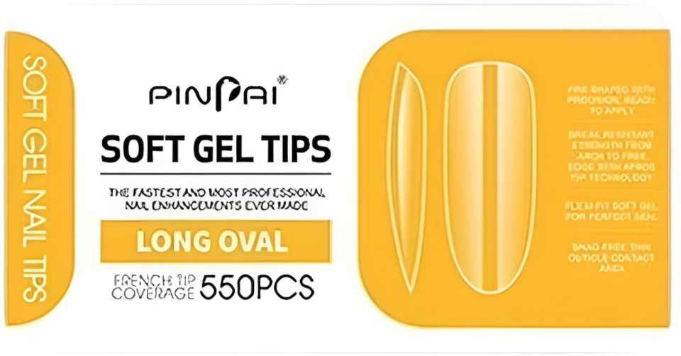 PinPai Gelové tipy Long oval, 550 ks