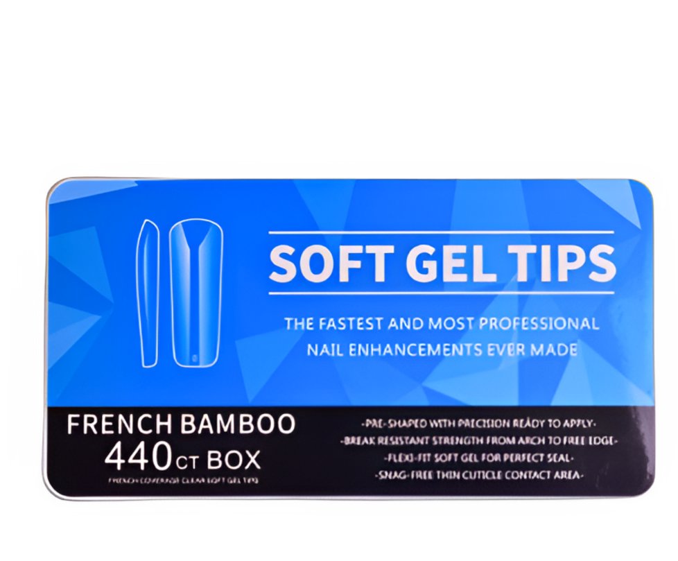 PinPai Gelové tipy French bamboo, 440 ks