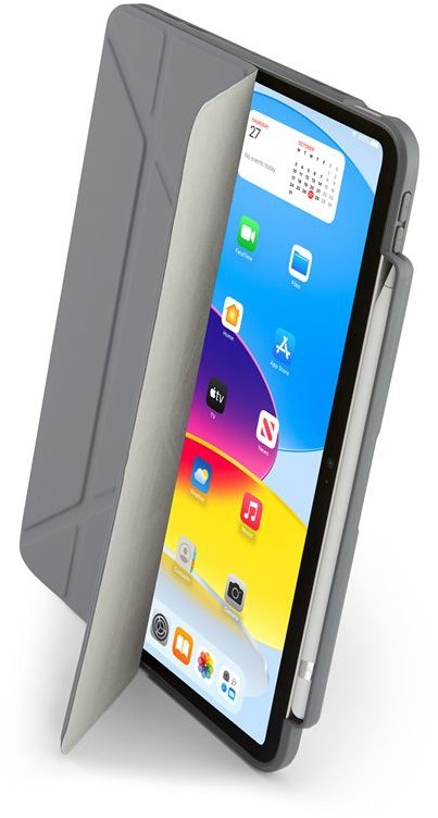 Pipetto Origami No3 Pencil Case Grey iPad (A16) / iPad (2022)