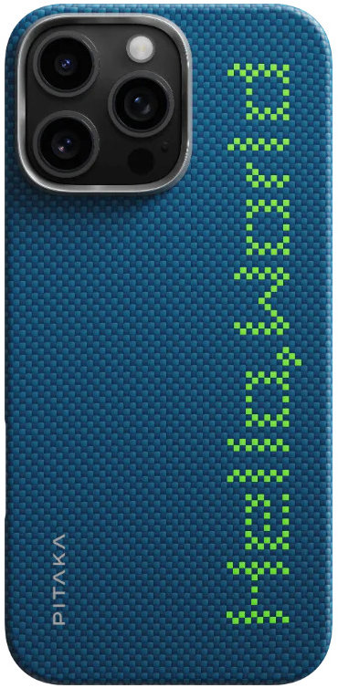 Pitaka Tactile Woven Case Hello World iPhone 16 Pro