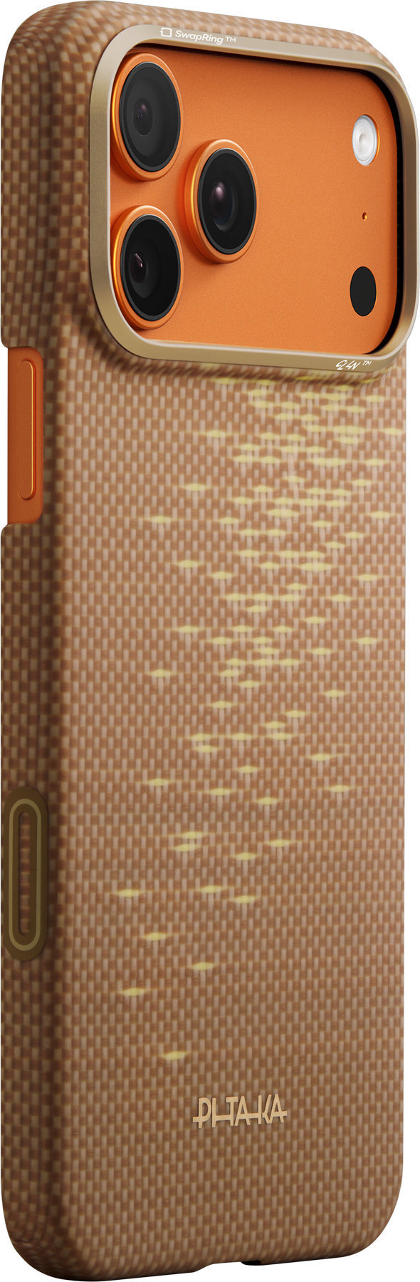 Pitaka Ultra-Slim Case Golden Glint iPhone 17 Pro Max