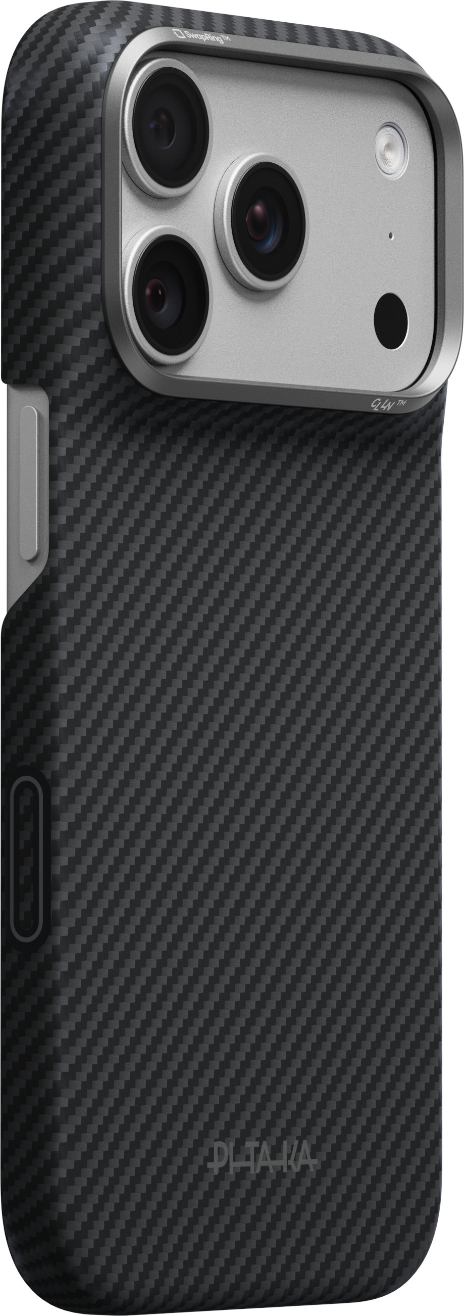 Pitaka Edge Case Black/Grey Twill iPhone 18 Pro/17 Pro