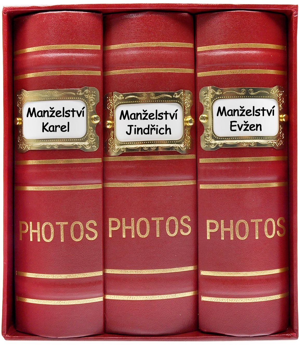 KPH 300 Old box červené - fotoalbum pro uchování vzpomínek a momentů