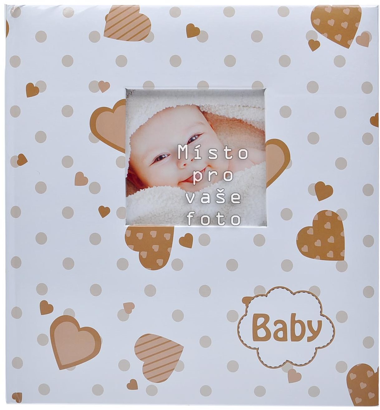 Kolekce fotoalbumů Lovely hearts hnědé pro děti od KPH.