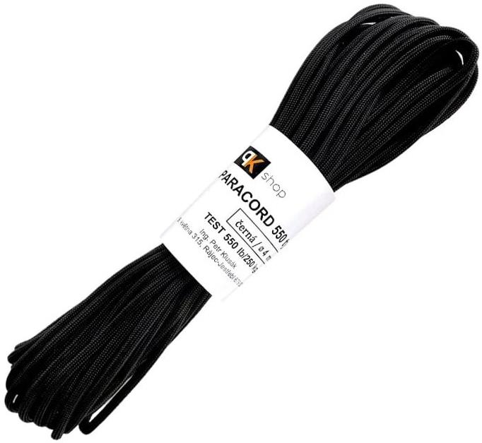 Pkshop Paracord 550, polyamid, 15 m černá