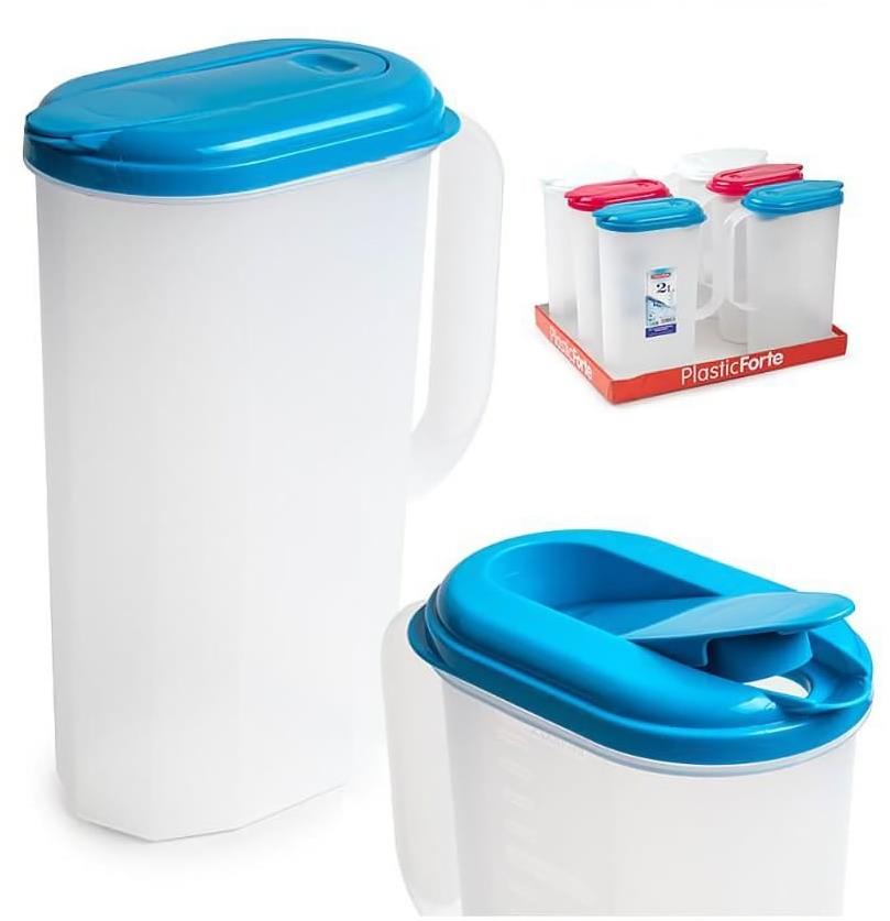 PLASTIC FORTE 2 l UH SERVI s výklopným víčkem a stupnicí