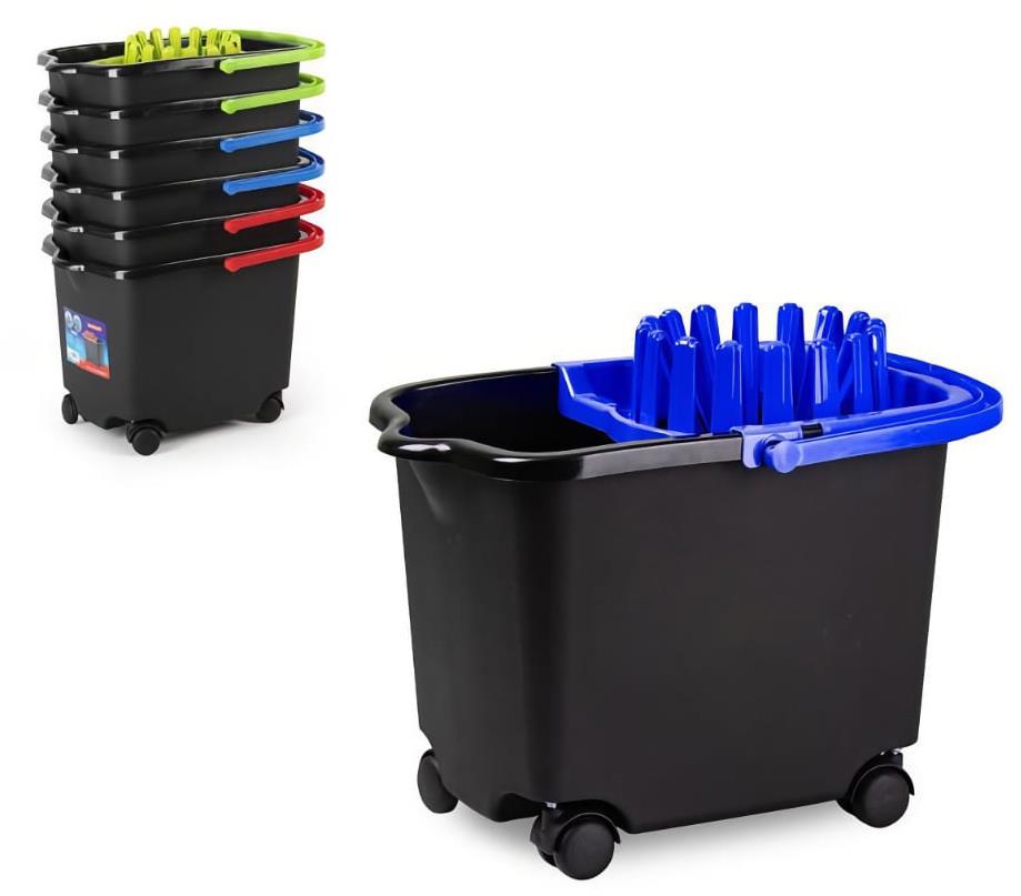 Plastic Forte Vědro 15 l s kolečky + ždímací koš