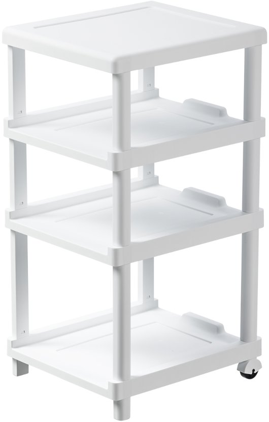 Plast Team Plastový regál s policemi Soul Rack, bílý
