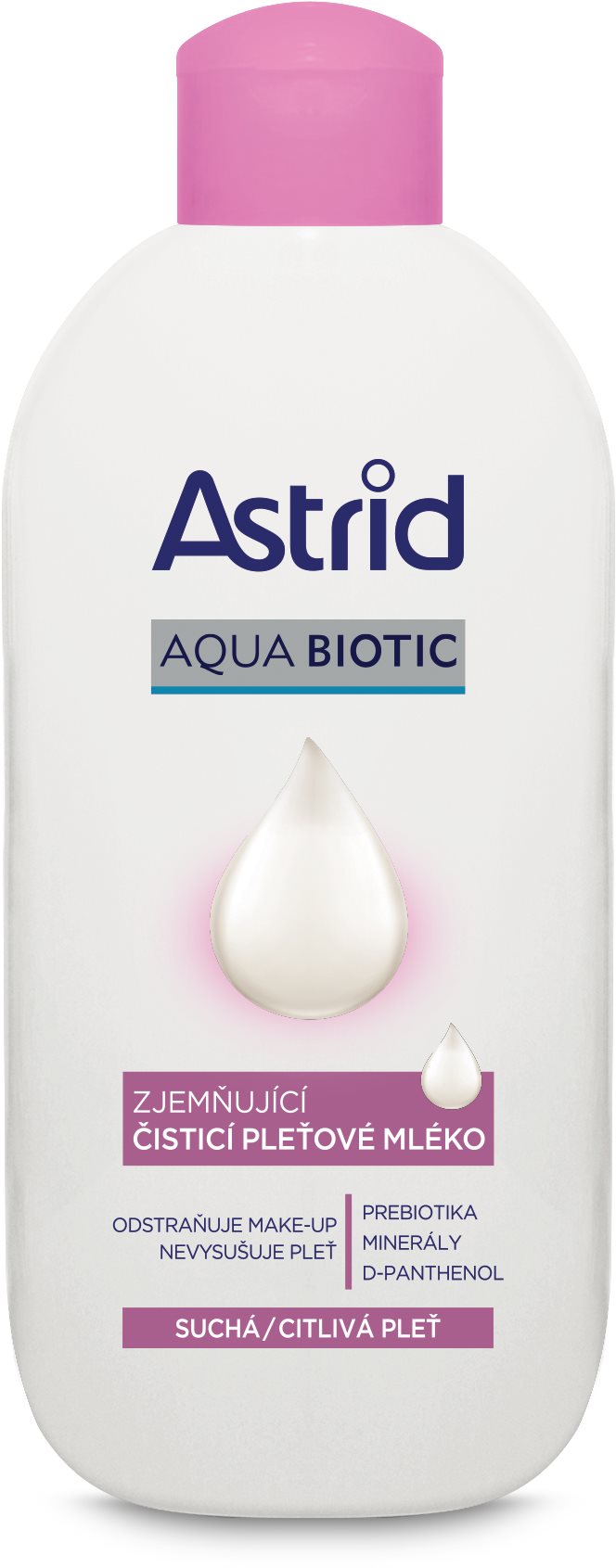 ASTRID Aqua Biotic Čisticí pleťové mléko pro suchou a citlivou pleť 200 ml