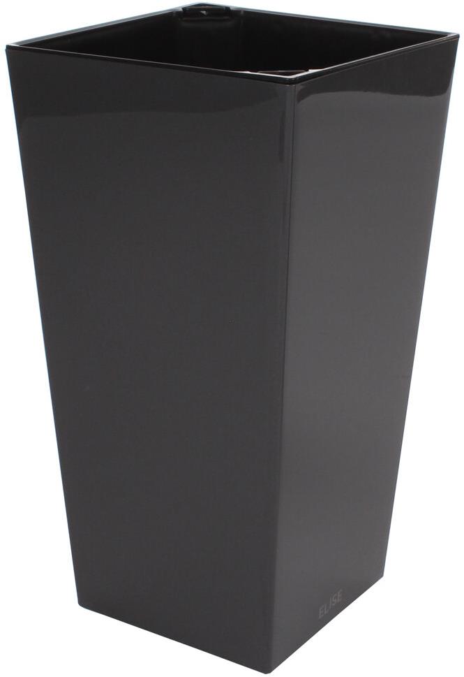 PLASTKON Květináč dekorativní ELISE LESK, 30cm, antracit