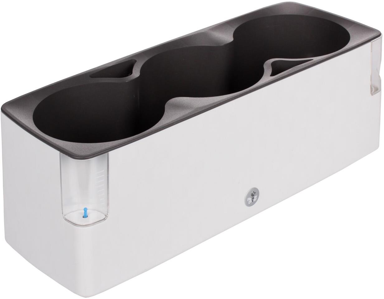 PLASTKON Truhlík samozavlažovací COBBLE TRIO, bílý