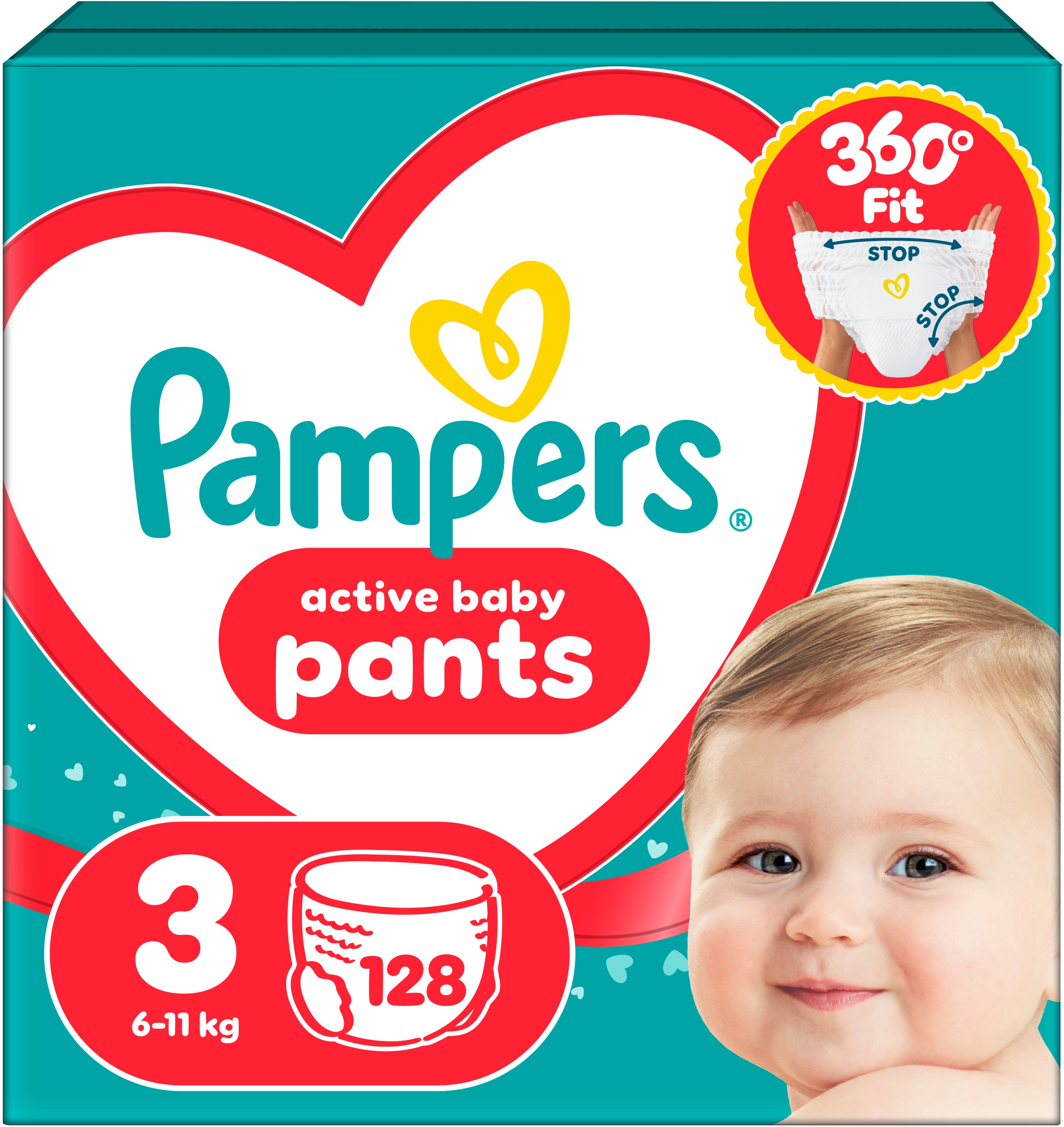PAMPERS Pants Midi vel. 3 (128 ks) - Mega Box