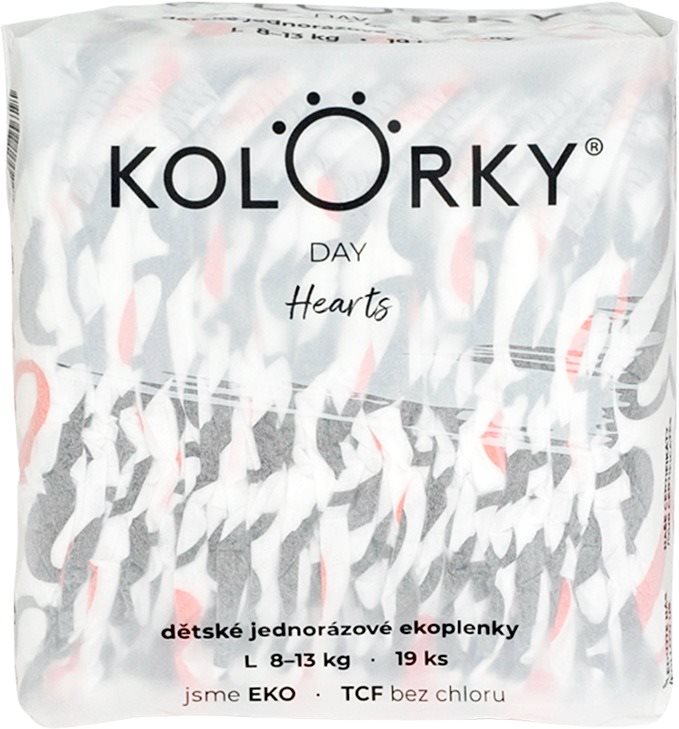KOLORKY DAY Srdce vel. L (19 ks)
