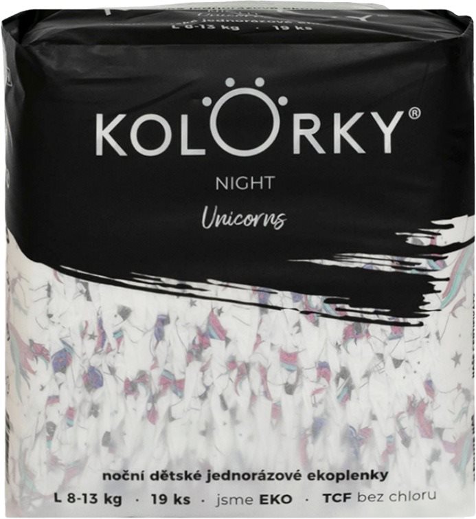 KOLORKY NIGHT jednorožci vel. L (19 ks)