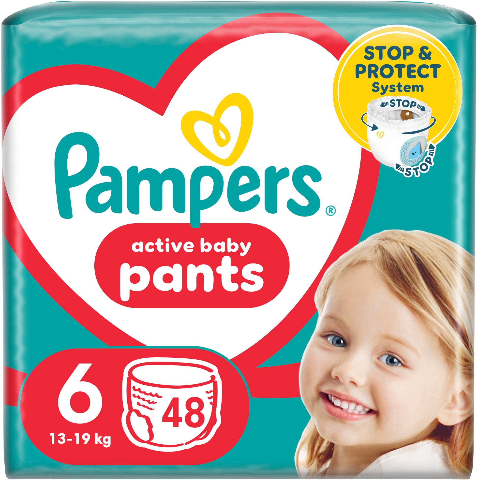 PAMPERS Pants Velikost 6, (48 ks), 15 kg+