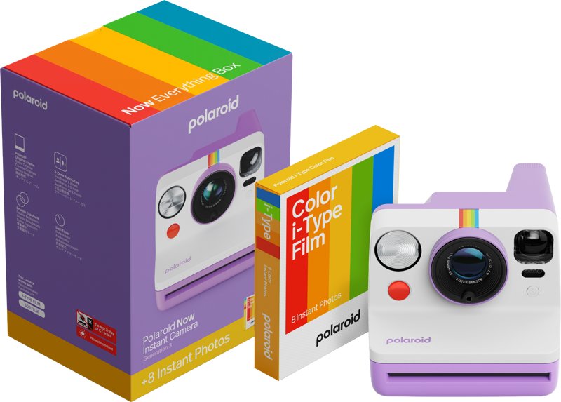 Polaroid Now Gen 3 Purple Sada s barevným filmem (8 fotografií)