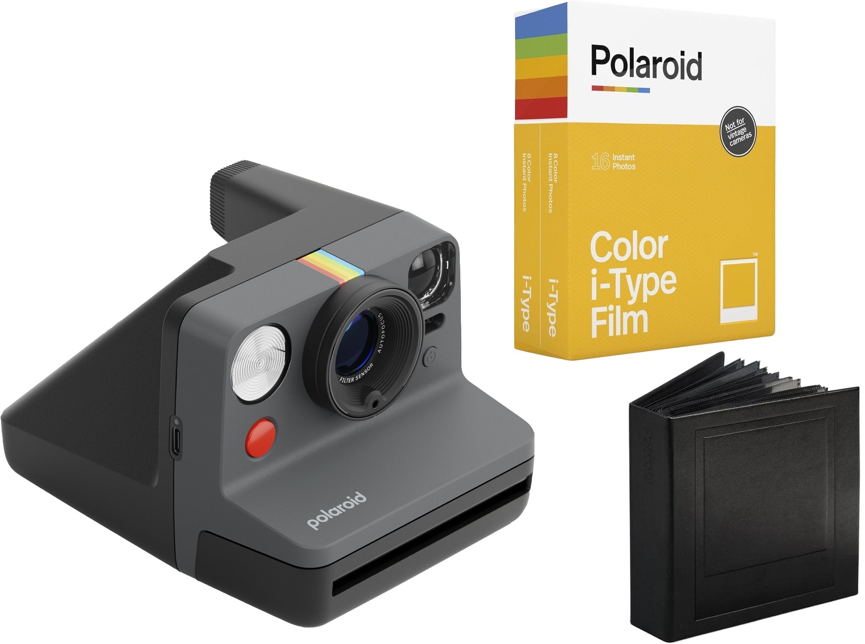 Polaroid Now Gen 3 Black
bundle (s fotoalbem a fotopapíry)