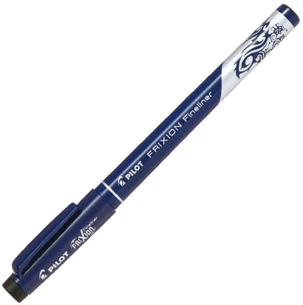 PILOT FriXion Fineliner 0.45 mm, černý - vysoce kvalitní fixové pero