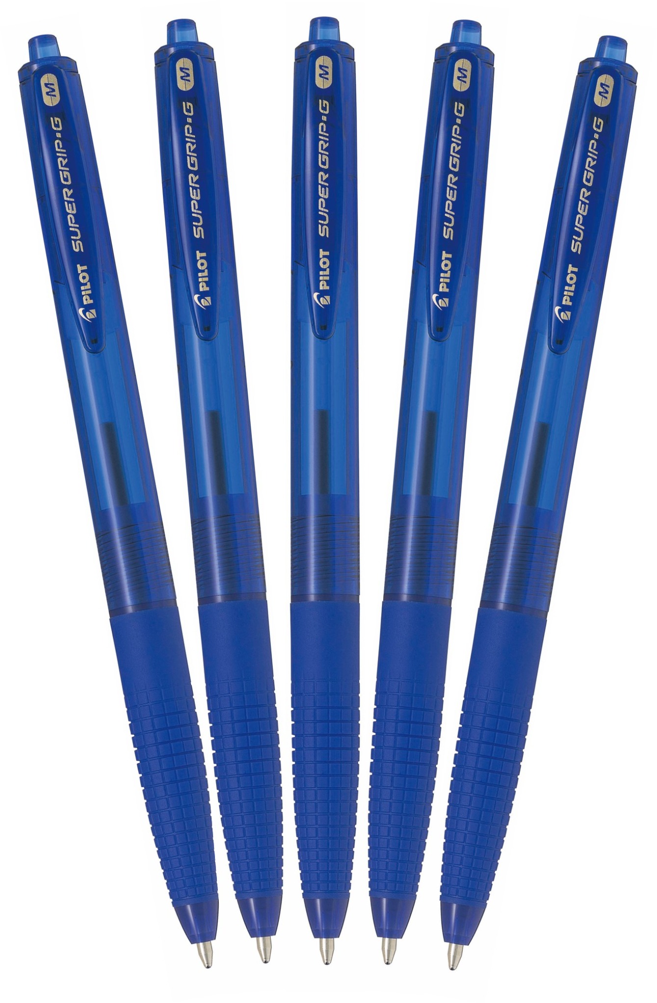 PILOT Super Grip-G M 0.27 mm, modré - balení 5 ks