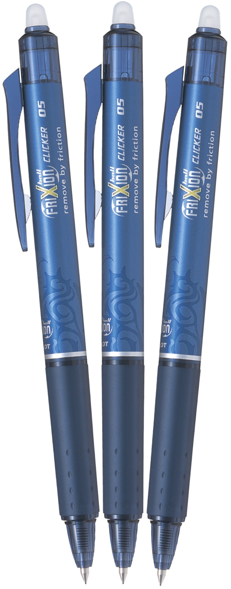 PILOT FriXion Clicker 05 / 0.25 mm, navy modré - balení 3 ks