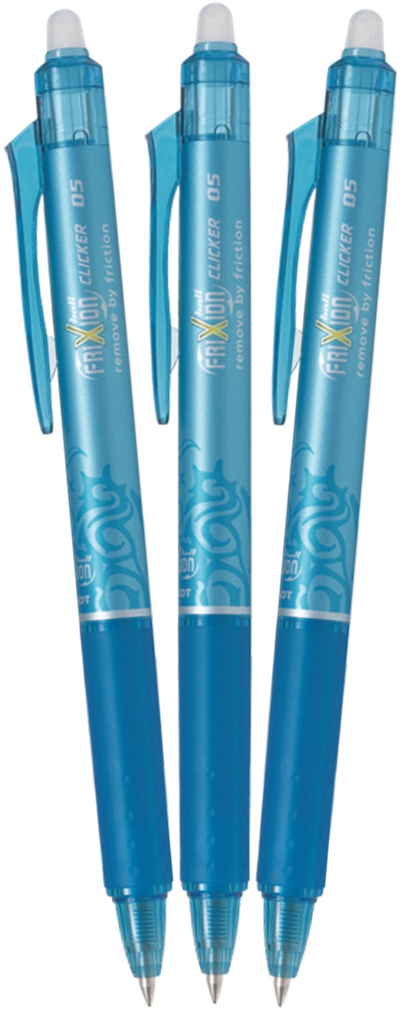 PILOT FriXion Clicker 05 / 0.25 mm - světle modré balení 3 ks