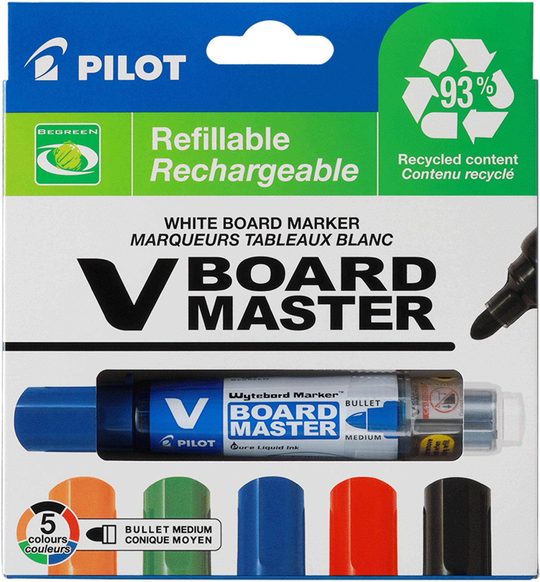 PILOT V-Board Master 2.3 mm sada 5 barev